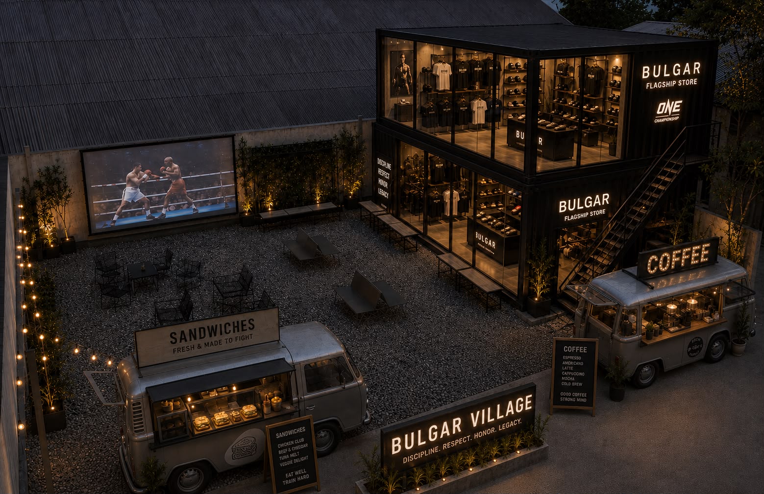 Concept render of the Village